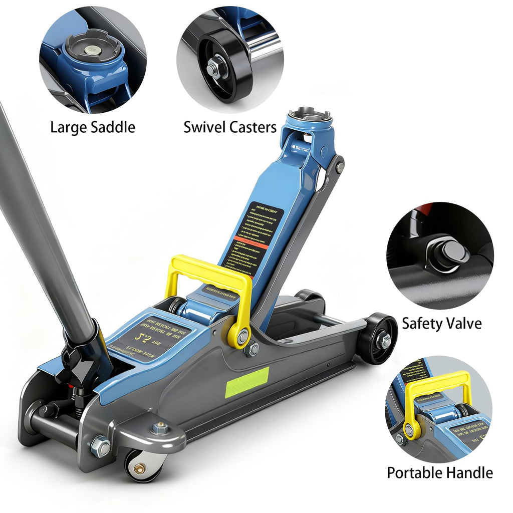 2.5T Low Profile Hydraulic Floor Jack with Carrying Handle G3227