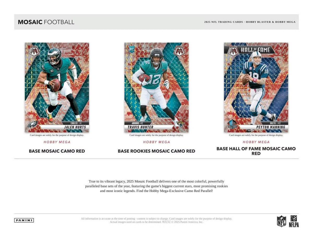 2025 Mosaic Football Trading Card Box C880
