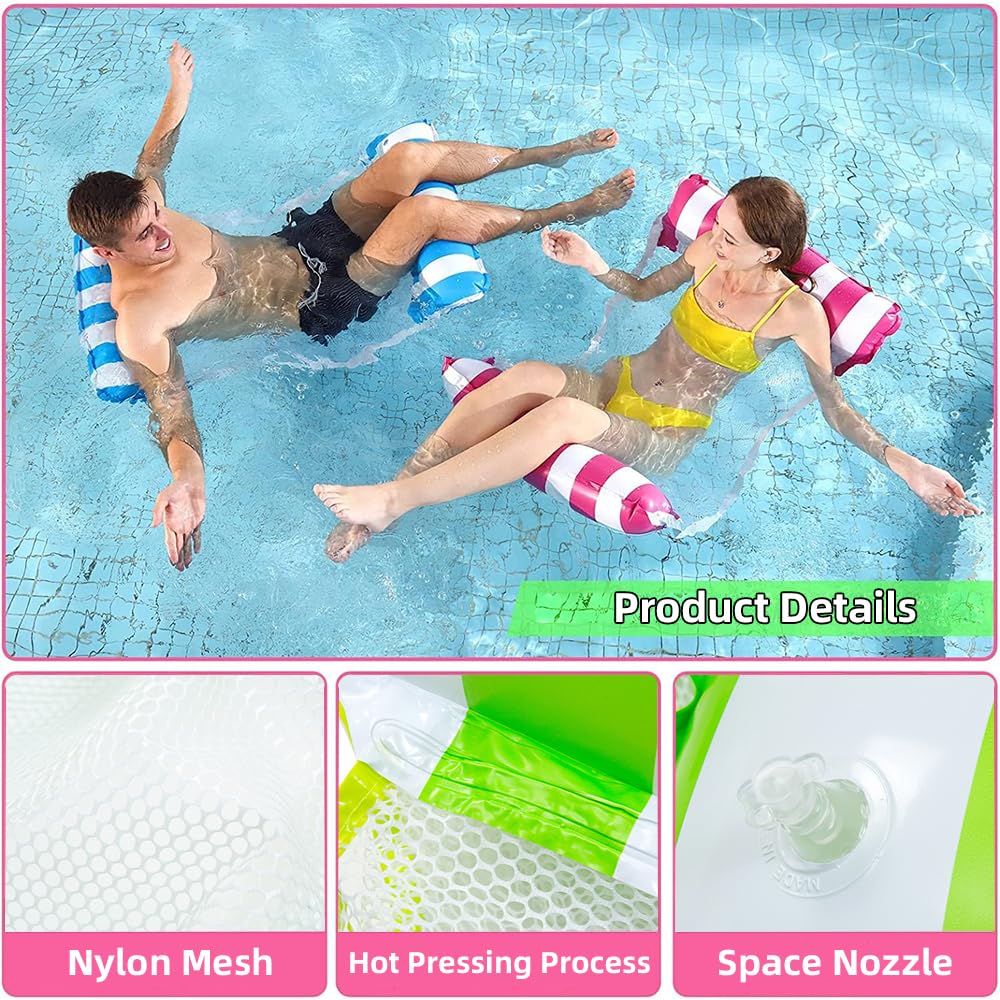 Inflatable Pool Floats Adult Pool Hammock Lounger F219