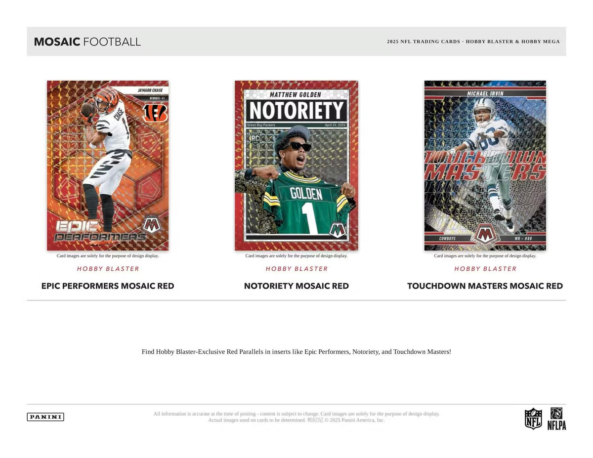 2025 Mosaic Football Trading Card Box C880