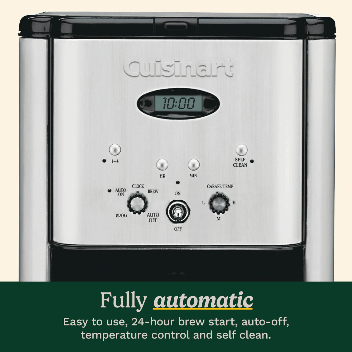 12 Cup Black Stainless Steel Coffee Maker X960548