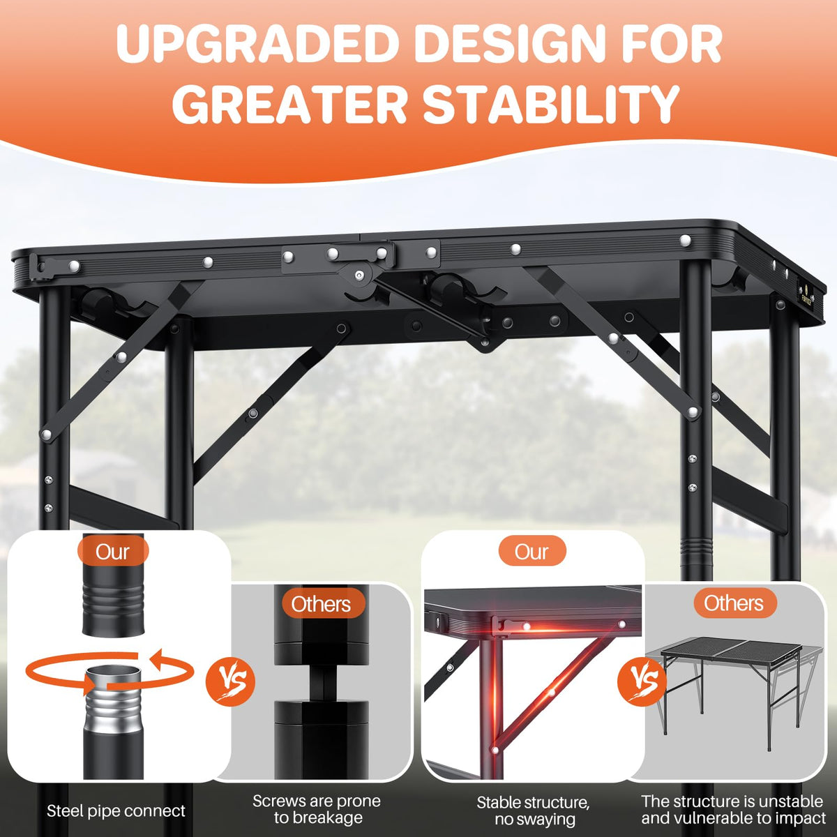 2ft Aluminum Folding Camping Table J13931