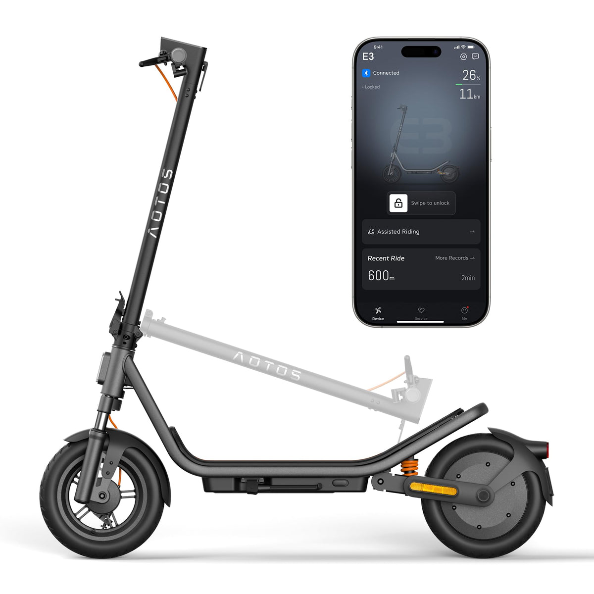 Electric Scooter for Adults, 20 MPH, 750W Peak Motor, 12" Tubeless Tires, Foldable Q875