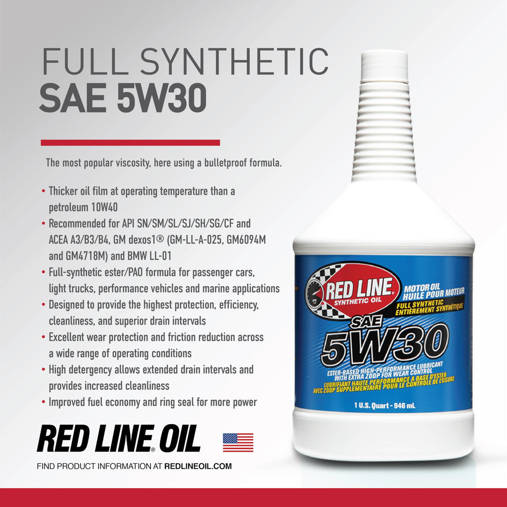 5W30 Fully Synthetic Motor Oil 1 Quart H4103