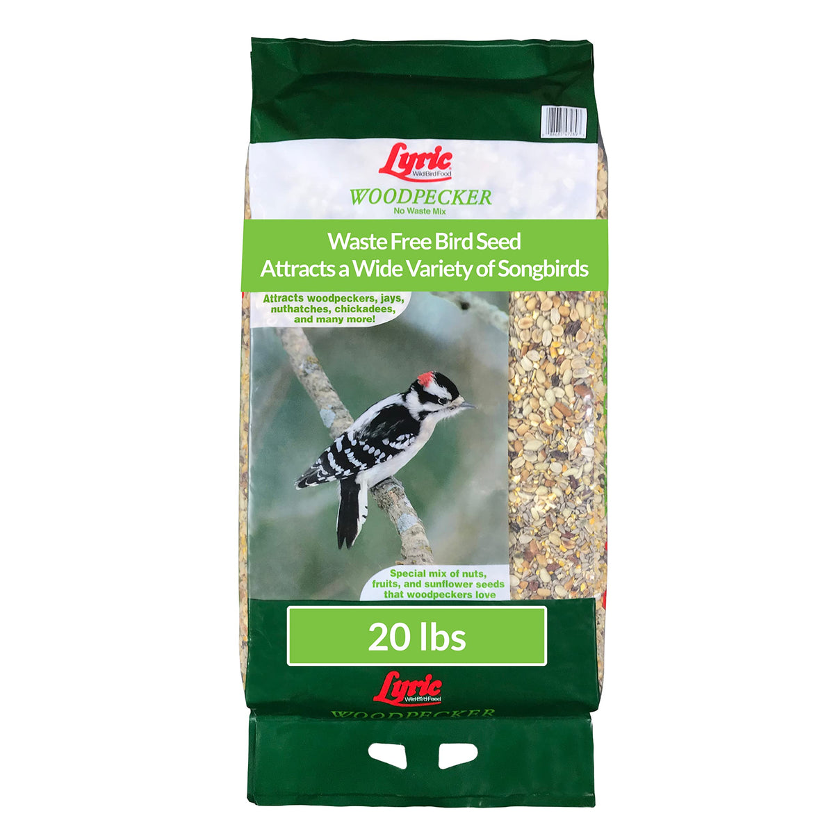 Woodpecker Wild Bird Seed 20 lb & Peanut Pieces 15 lb Nut & Fruit Mix H974