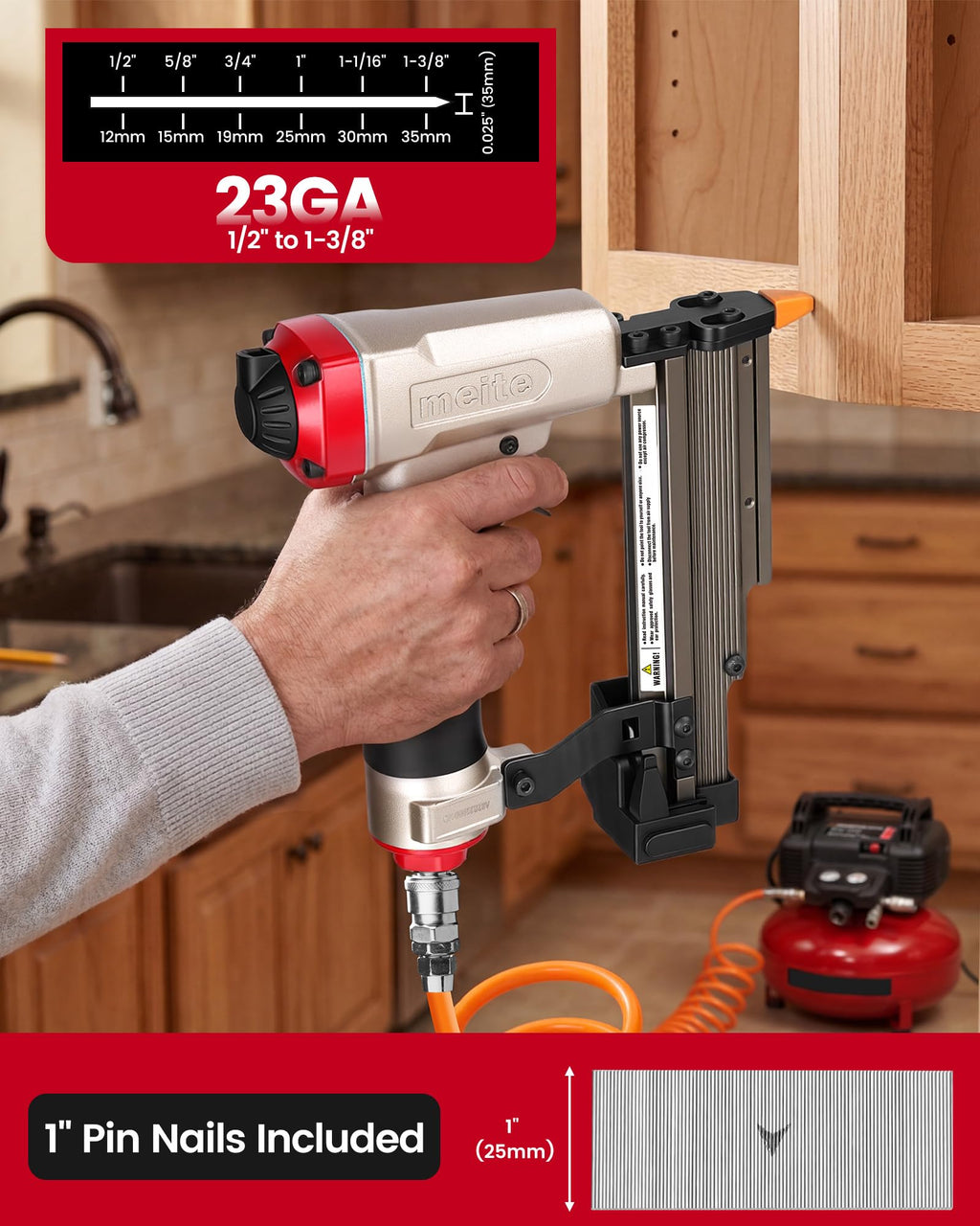 23 Gauge Pneumatic Pin Nailer R2480