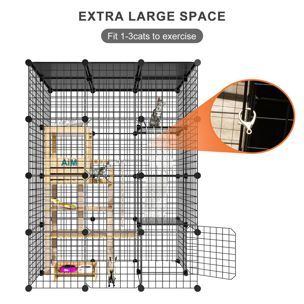Large Detachable Metal Wire Cat Enclosure X623