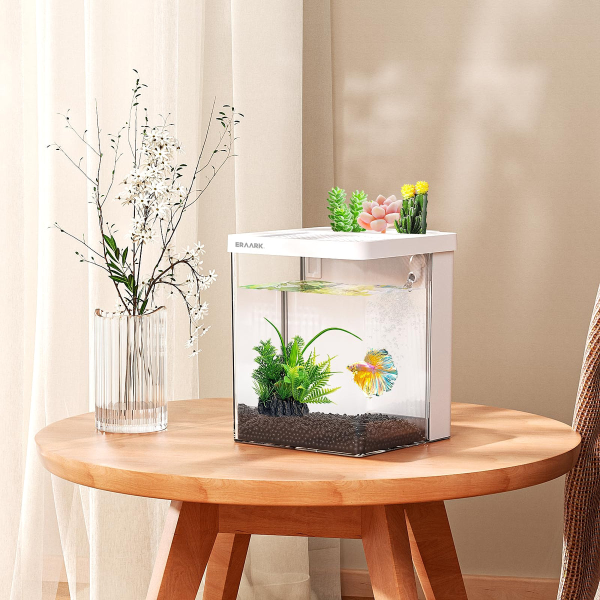 1.5 Gallon Aquarium Kit with Filter and LED Light S96436