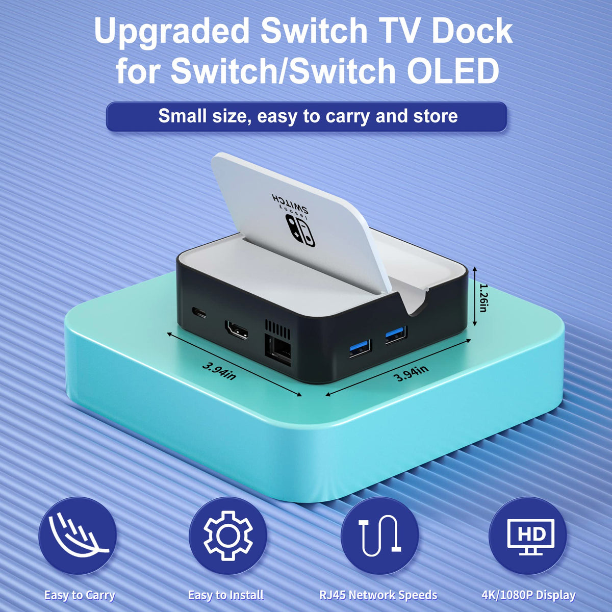 6-in-1 TV Docking Station with HDMI 2.0, Ethernet, USB-A, USB 3.0, USB-C S59755
