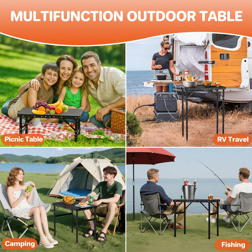 2ft Aluminum Folding Camping Table J13931