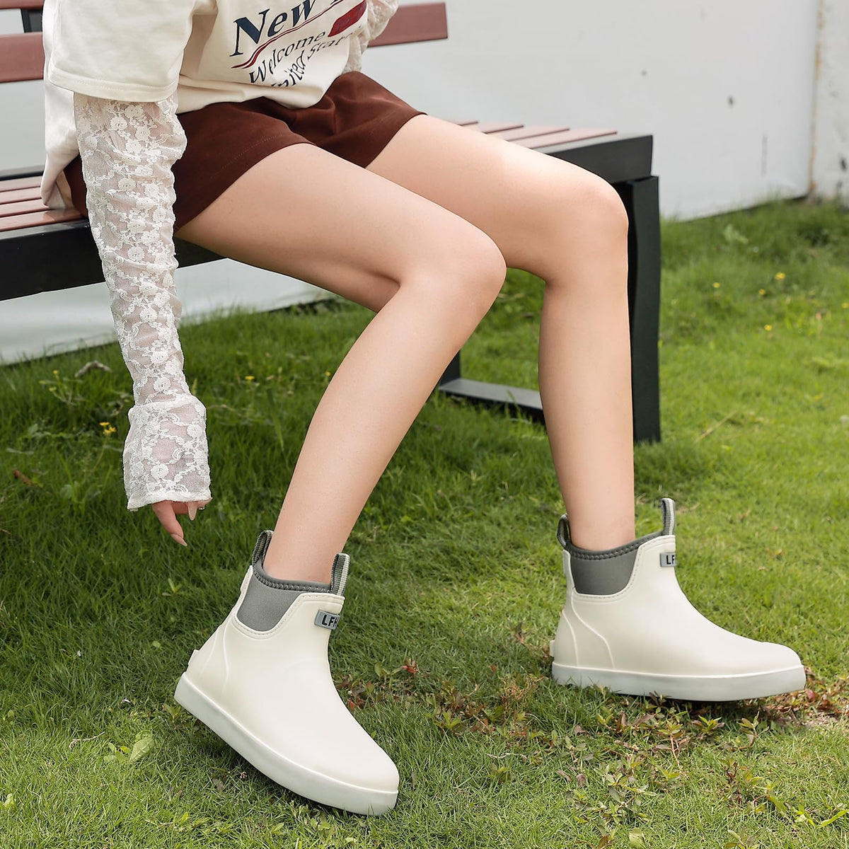 Waterproof Ankle Rain Boots Q503812