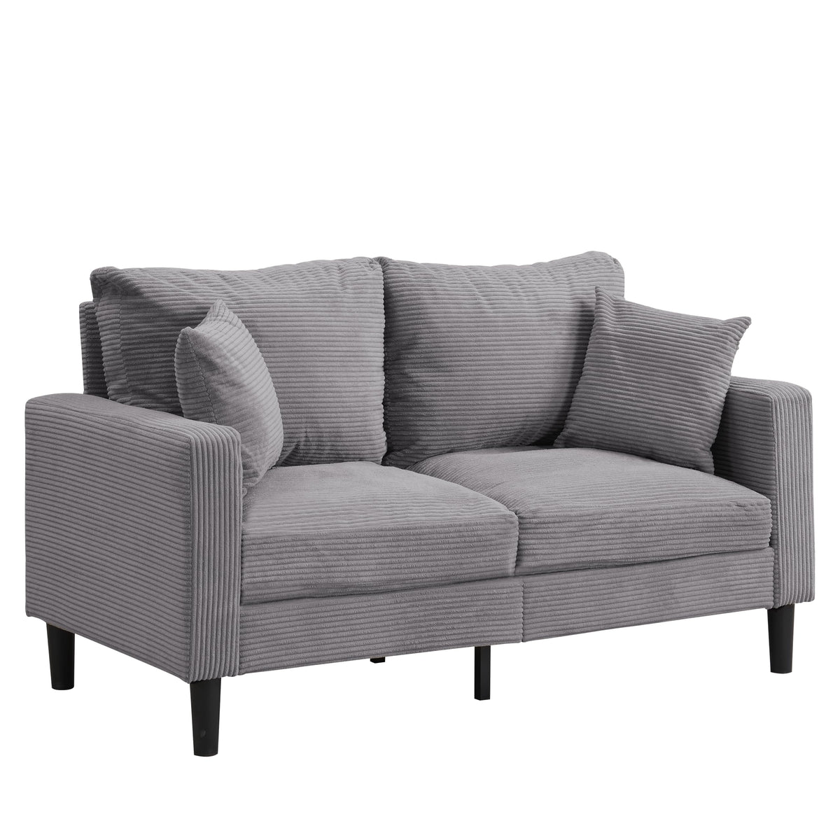 Light Gray Upholstered Sofa I7040