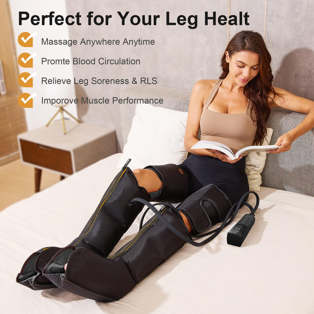 Cordless Rechargeable Leg Air Compression Massager V42376