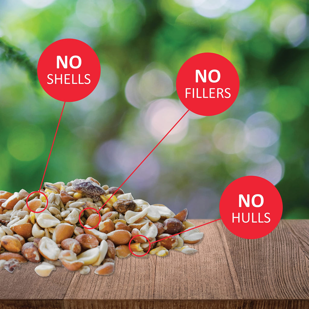 Woodpecker Wild Bird Seed 20 lb & Peanut Pieces 15 lb Nut & Fruit Mix H974