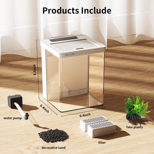1.5 Gallon Aquarium Kit with Filter and LED Light S96436