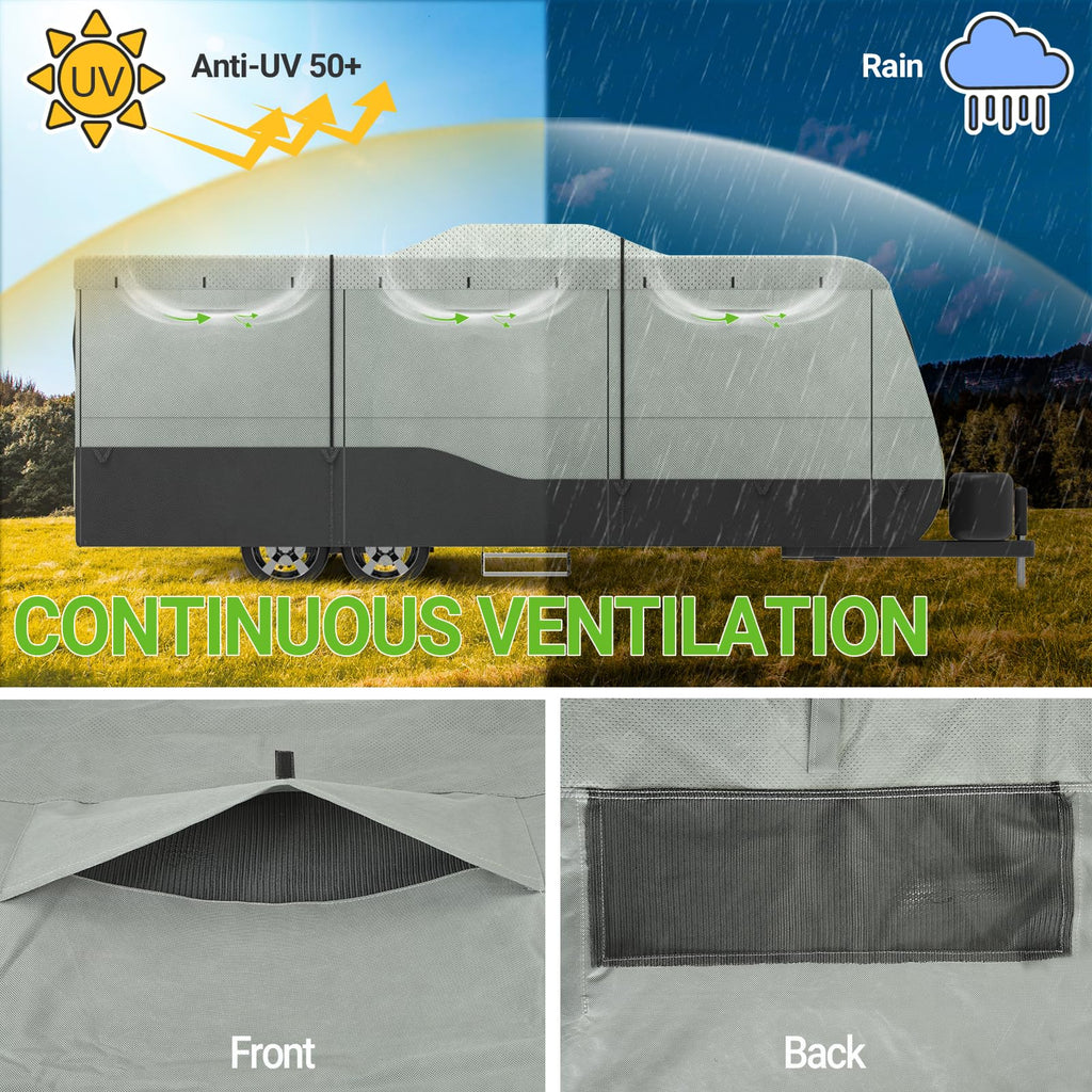 14-16 ft Waterproof Travel Trailer Cover O708