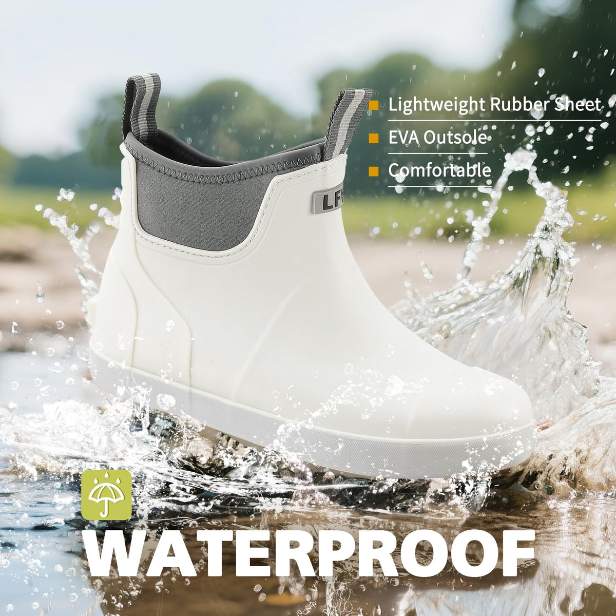Waterproof Ankle Rain Boots Q503812