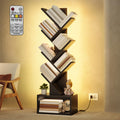 6 Tier Tree Bookshelf with Drawer and LED Lights B62635
