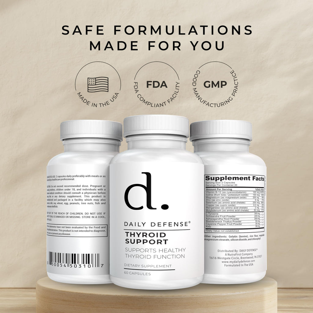 Selenium with Iodine Zinc B12 Ashwagandha Thyroid Support Supplement R78708