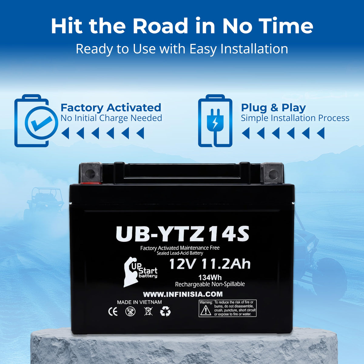 12V 11.2Ah Battery W502
