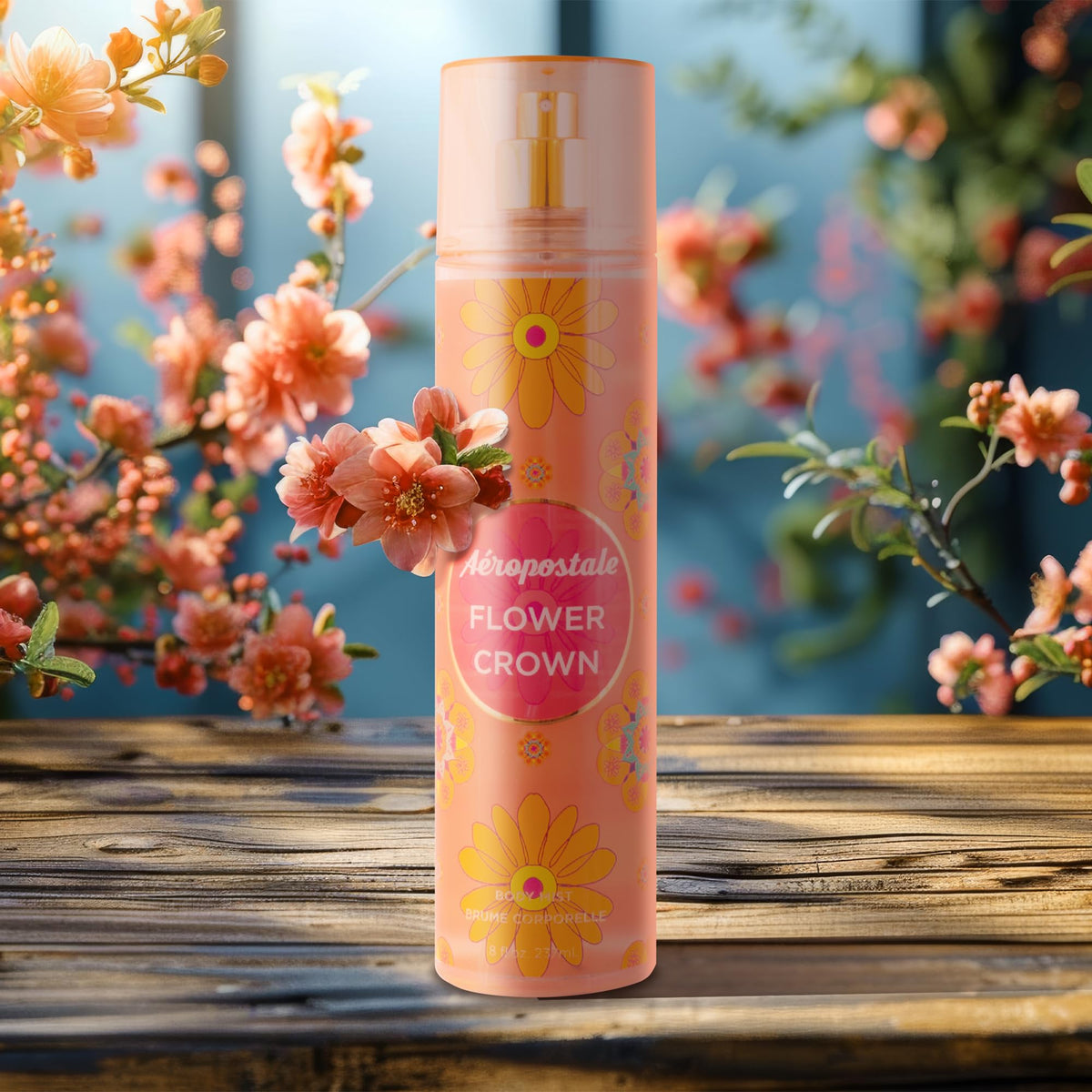 Peach Daisy Flower Crown 8 Fl. Oz. Body Mists U465