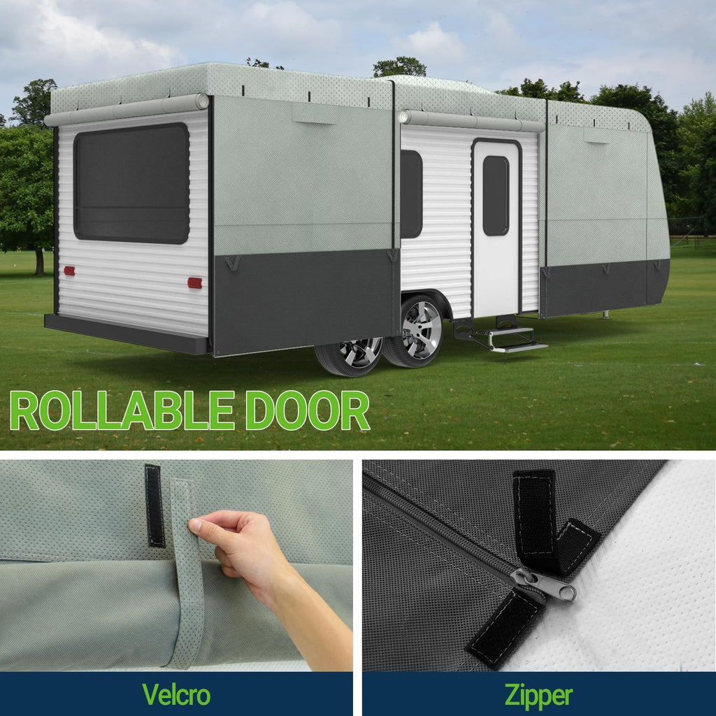 14-16 ft Waterproof Travel Trailer Cover O708