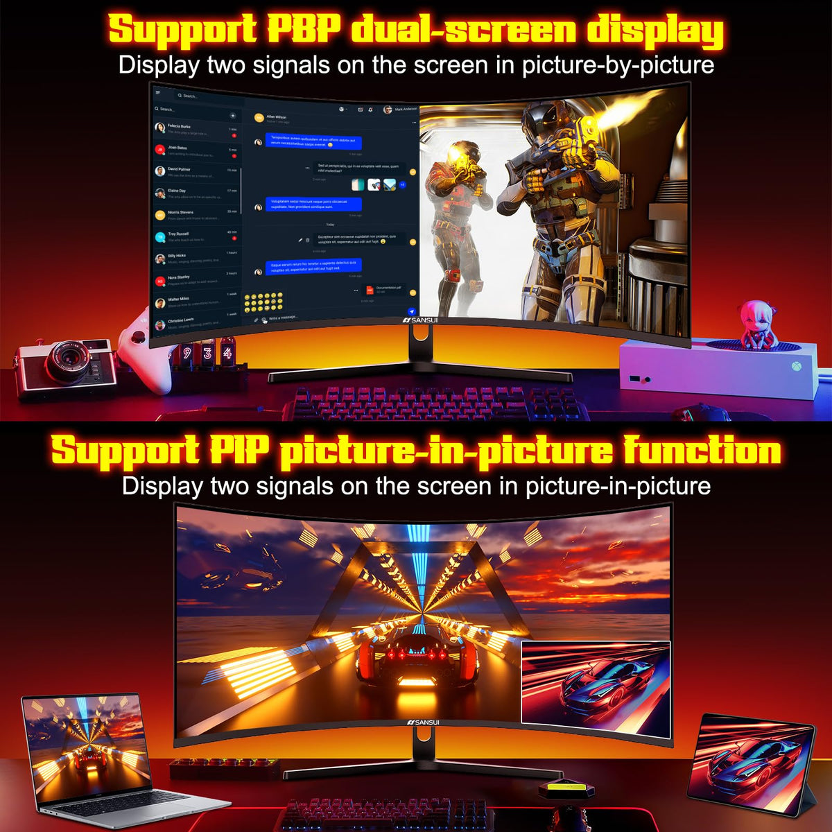 34 Inch Curved 240Hz UWQHD Gaming Monitor U51602