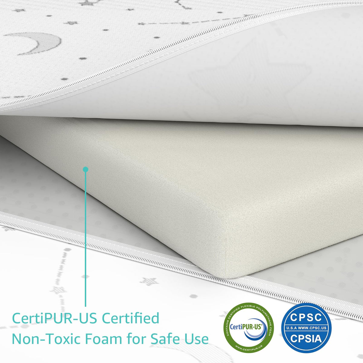 Organic Cotton Trifold Pack and Play Mattress Pad D914693