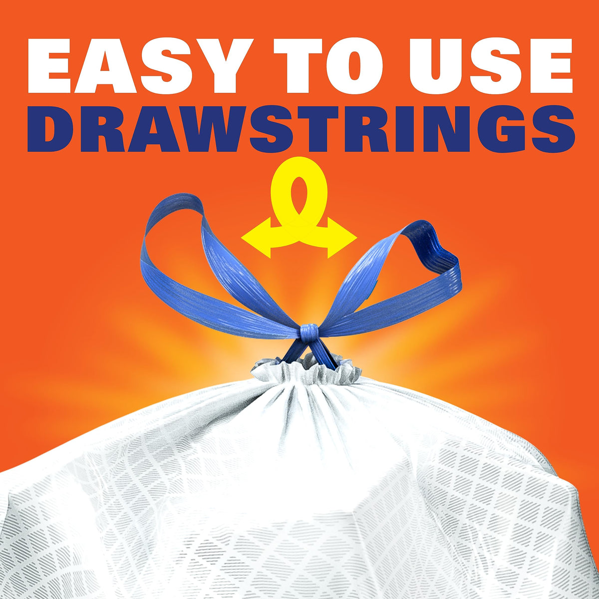13 Gal White Unscented Kitchen Trash Bags V651