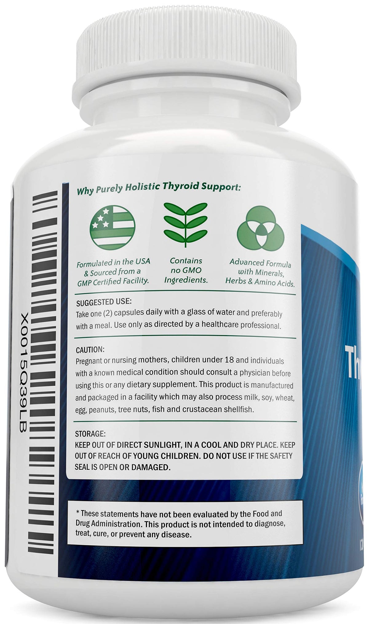 Iodine Supplement with Zinc Selenium & L-Tyrosine R5134
