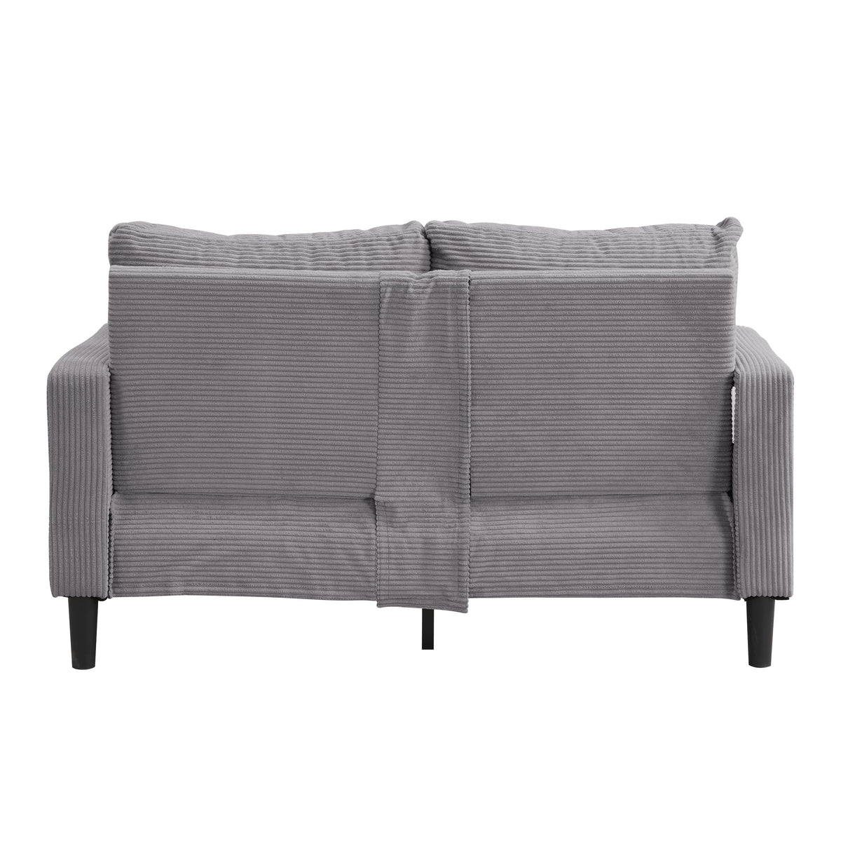 Light Gray Upholstered 2 Seat Loveseat Sofa A802976