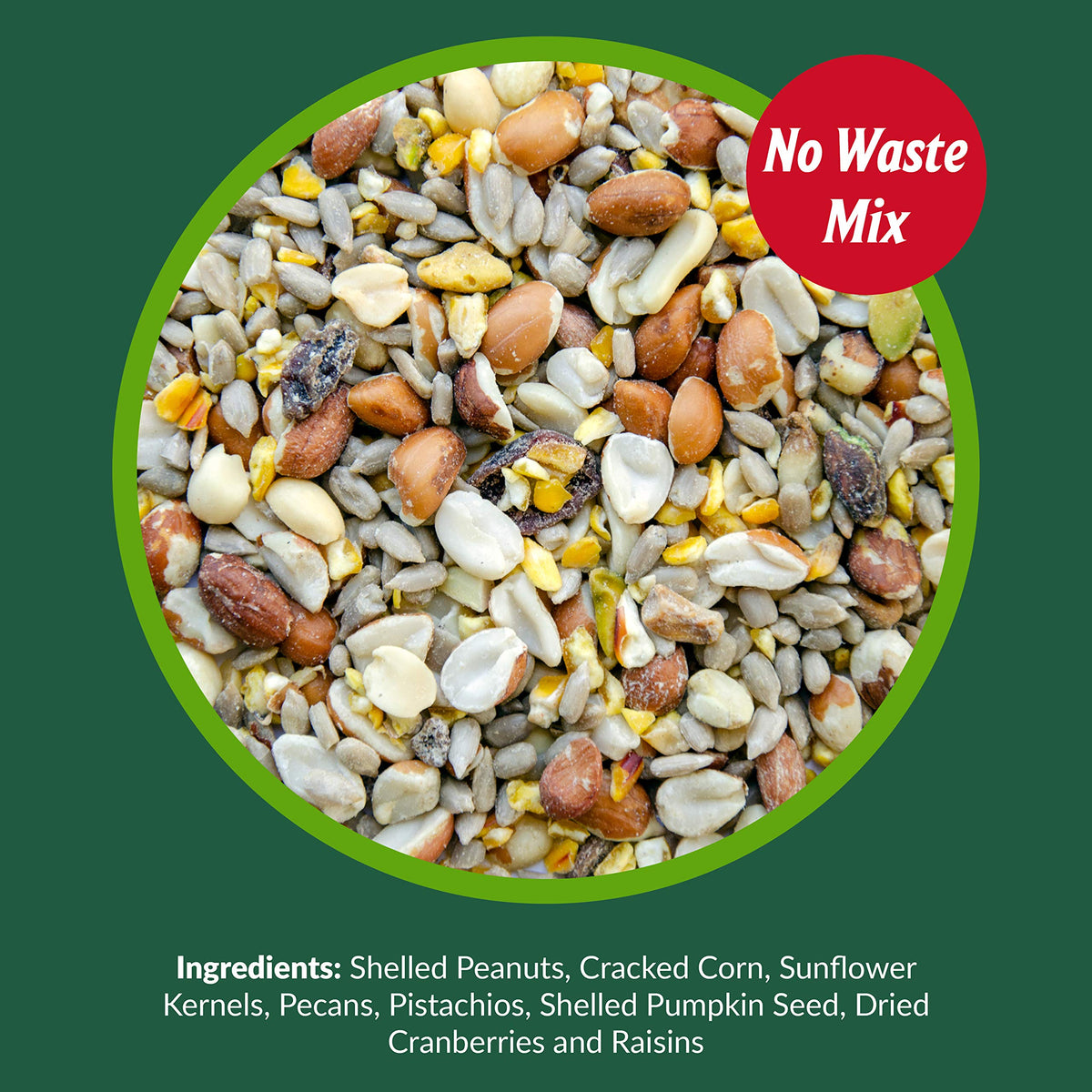 Woodpecker Wild Bird Seed 20 lb & Peanut Pieces 15 lb Nut & Fruit Mix H974