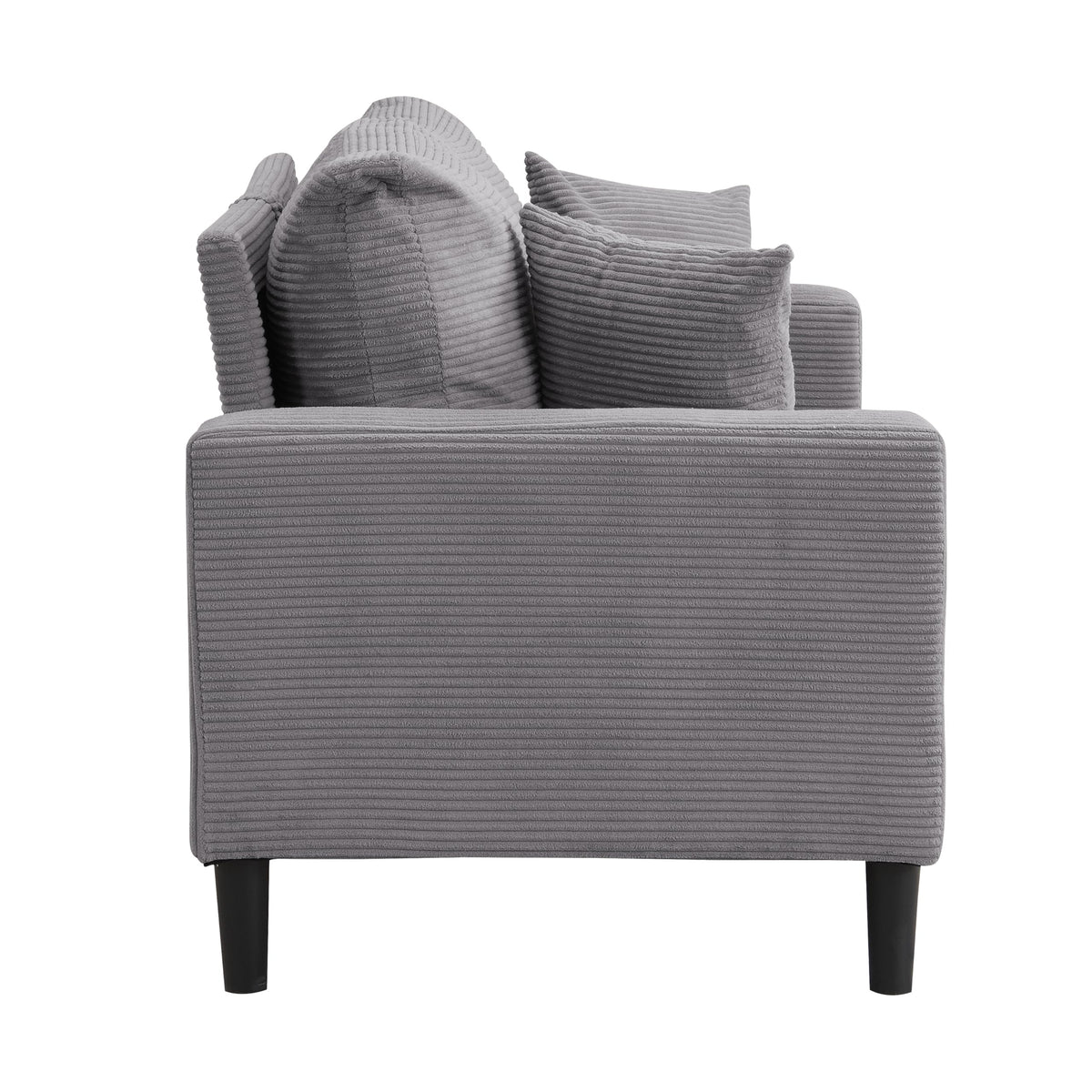 Light Gray Upholstered 2 Seat Loveseat Sofa A802976
