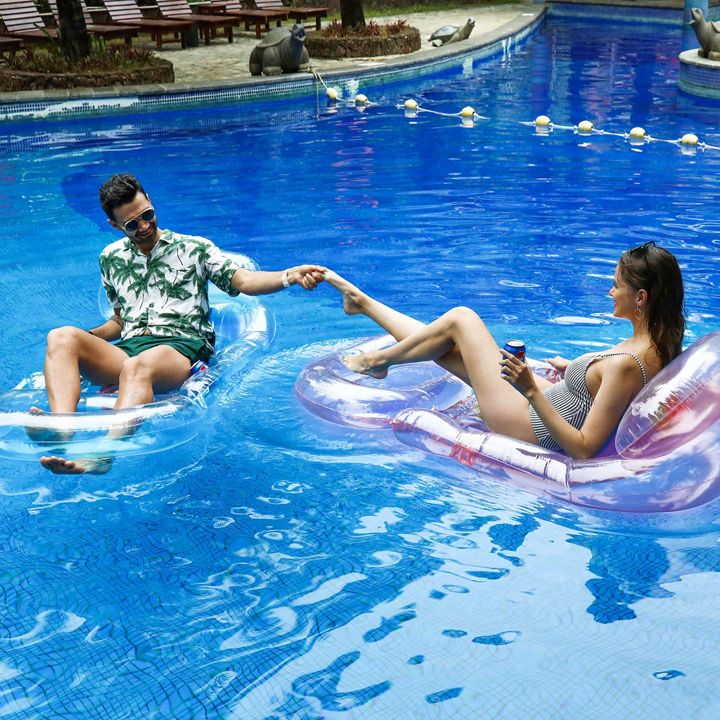2 Pack Inflatable Pool Floats with Headrest XL B30568