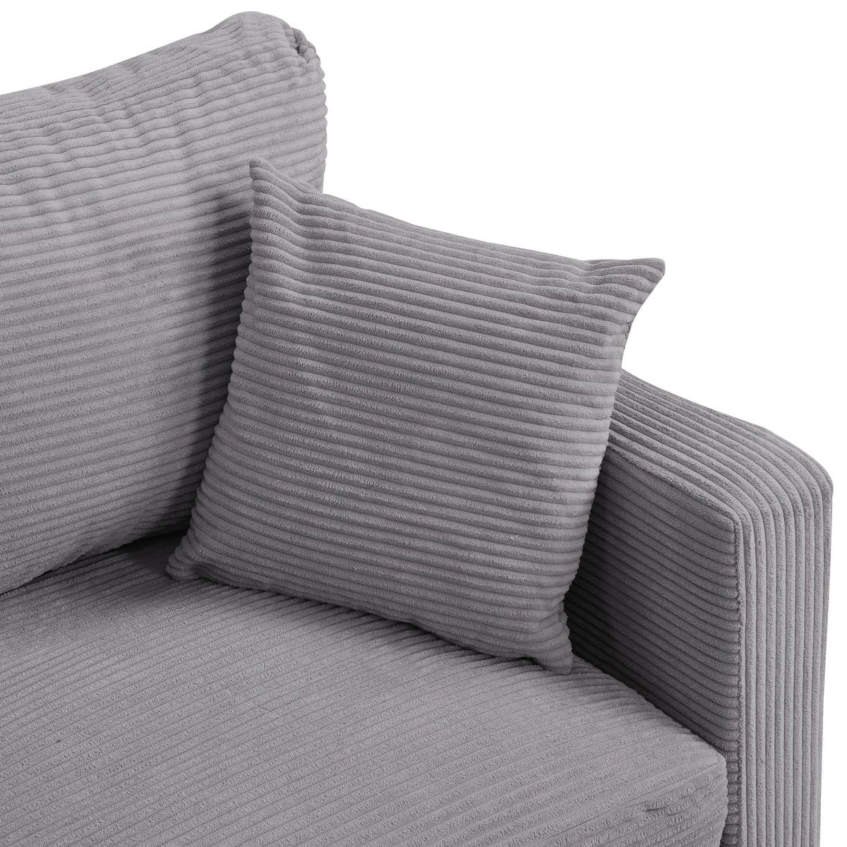 Light Gray Upholstered Sofa I7040